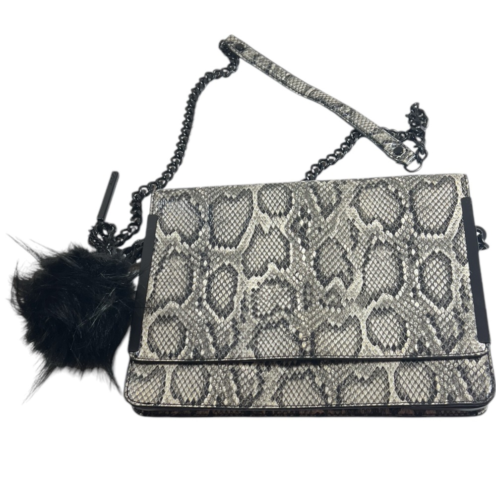 Aldo Black and White Snakeskin Crossbody Bag Animal Print Mob Wife Fall